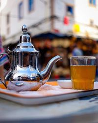 Close-up of drink on table