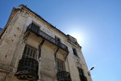 Low angle view of historic building against sky