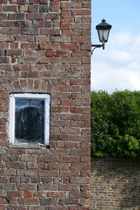 Window on brick wall