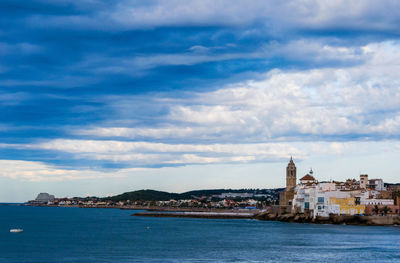 Covering the waterfront, sitges. 