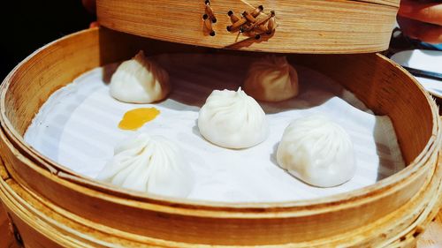 Close-up of food on table