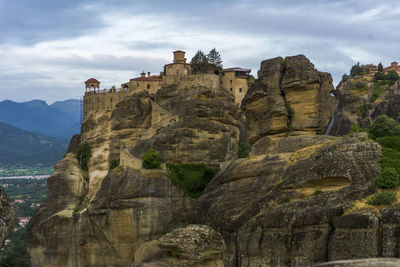 Panoramic view of historic building against sky