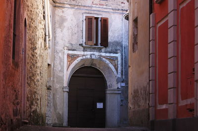 Entrance of building