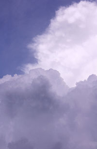 Low angle view of clouds in sky