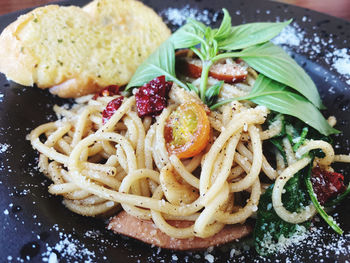 Close-up of food in plate