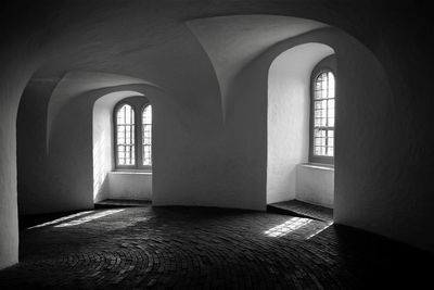 Empty corridor of building