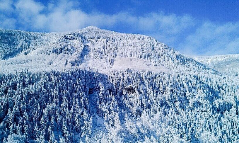 SCENIC VIEW OF SNOW COVERED MOUNTAINS