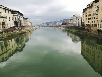 Canal passing through city