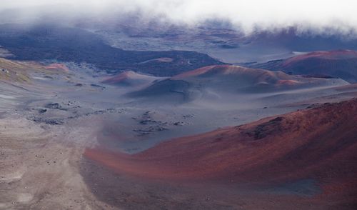Scenic view of desert against sky