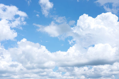 Low angle view of clouds in sky