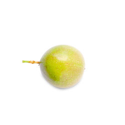 Close-up of apple against white background