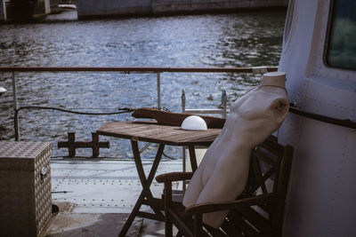 Mannequin on chair