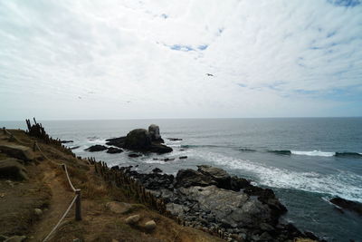 Scenic view of sea against sky