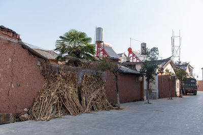 Exterior of building against clear sky