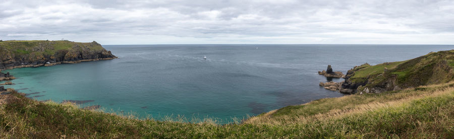 View of the scenery at the lizard in cornwall