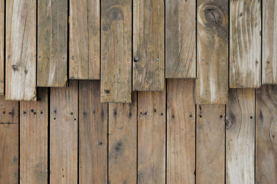 Full frame shot of wooden wall