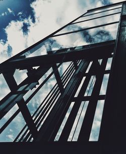 Low angle view of built structure against sky