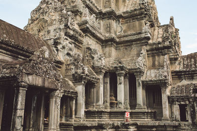 Low angle view of historical building