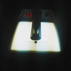 Close-up of illuminated electric lamp