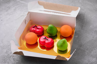 Close-up of food on table