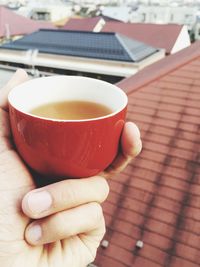 Close-up of coffee cup