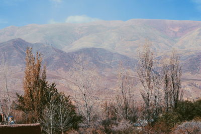 Panoramic view of landscape against cloudy sky