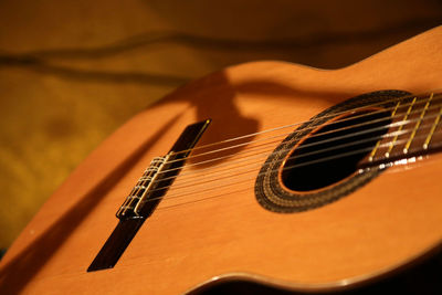 Close-up of guitar