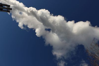 Low angle view of cloudy sky