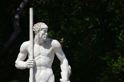 Marble statue at garden