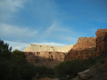 View of fort against cloudy sky