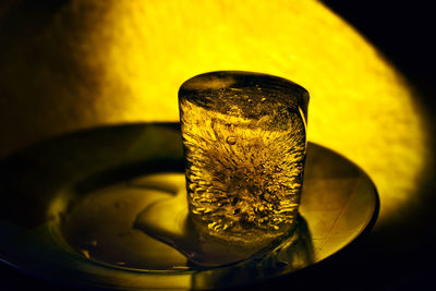 Close-up of drink in glass