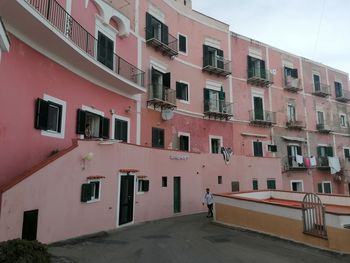 Buildings in city ventotene island.  