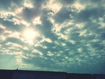 Low angle view of cloudy sky