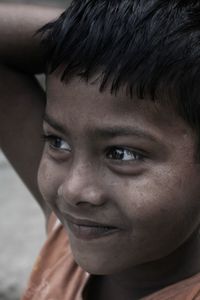 Close-up portrait of boy