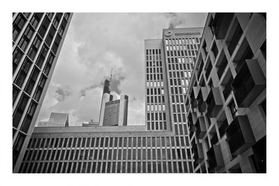 Low angle view of buildings against sky