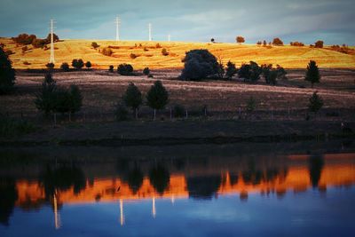 Scenic view of landscape against sky