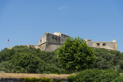 Historic building against blue sky