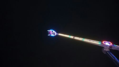 Light trails at night