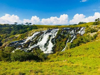 Scenic view of landscape against sky