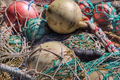 Close-up of fishing net