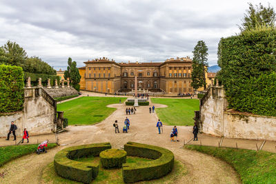 Low angle view of historical building
