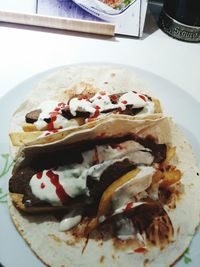 Close-up of food in plate