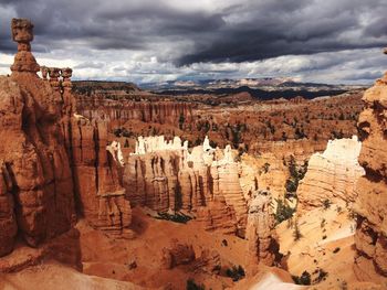 Scenic view of rock formations at bryce canyon national park