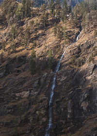 Scenic view of waterfall