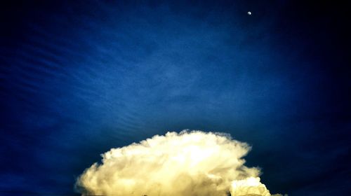 Low angle view of sky at night