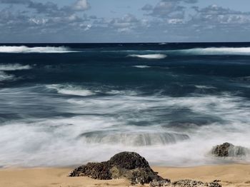 Scenic view of sea against sky