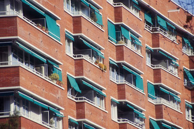 Low angle view of residential building