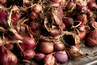 Full frame shot of vegetables for sale at market