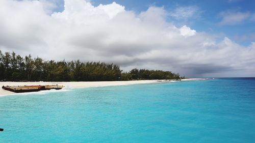 Scenic view of sea against sky