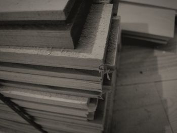 Low angle view of staircase in old building